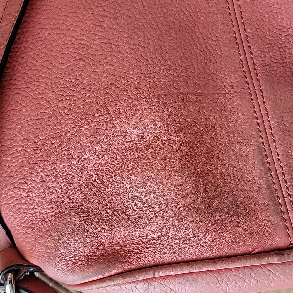 Coach Park Coral Pebbled Leather Turnlock Drawstring Closure Backpack - Picture 9 of 15